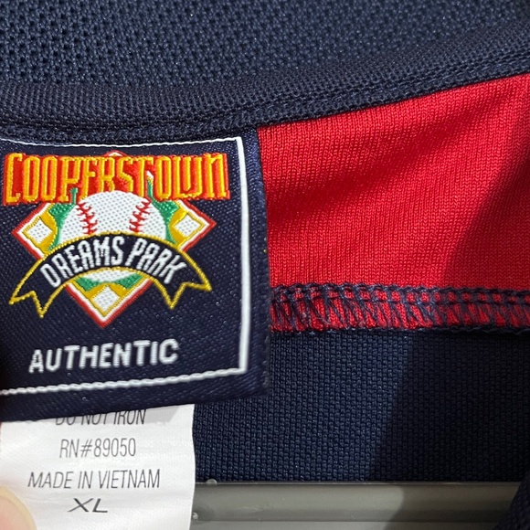 Copperstown Dreams Park Men’s Navy Multi Collard Shirt Sz-XL - Picture 5 of 7